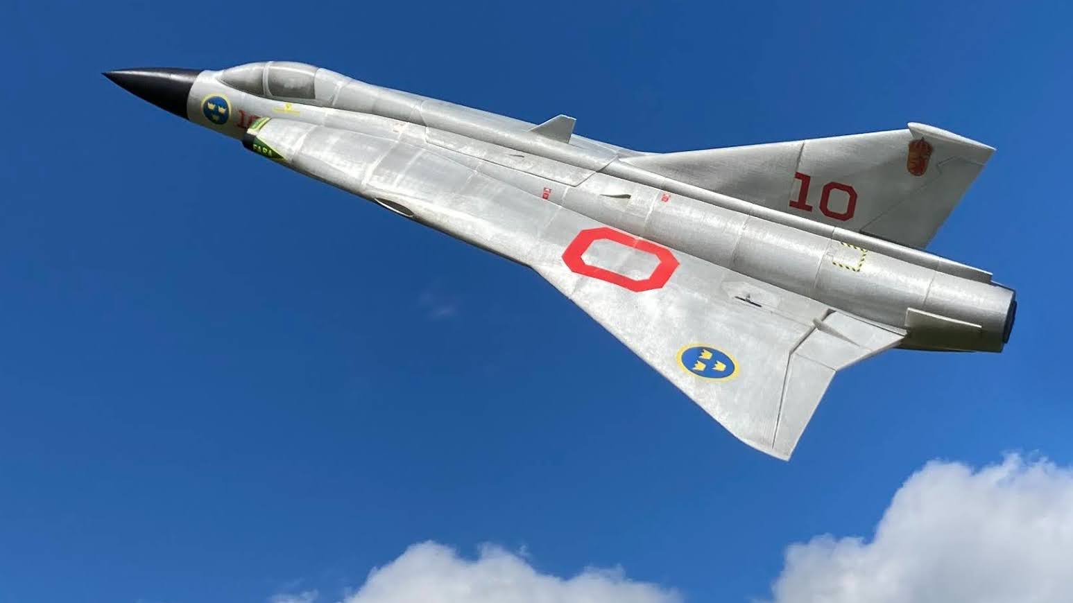 J35 Saab Draken 3D LabPrint