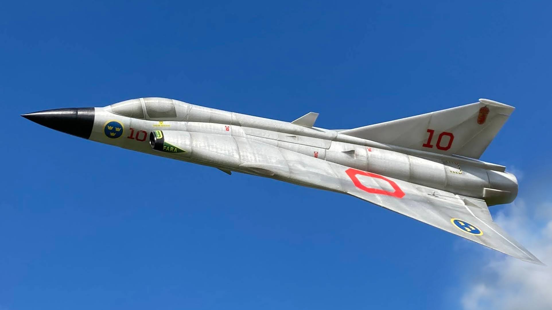 J35 Saab Draken 3D LabPrint