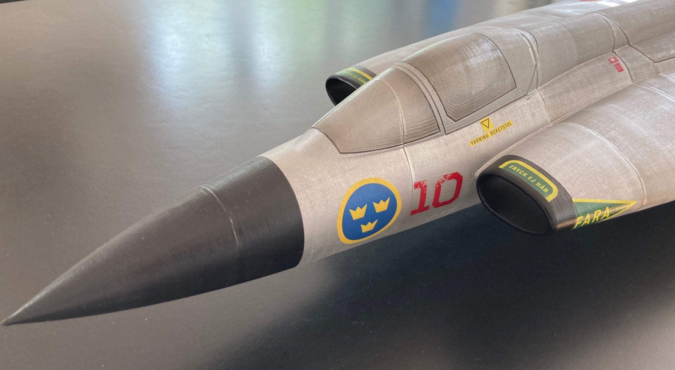 J35 Saab Draken 3D LabPrint