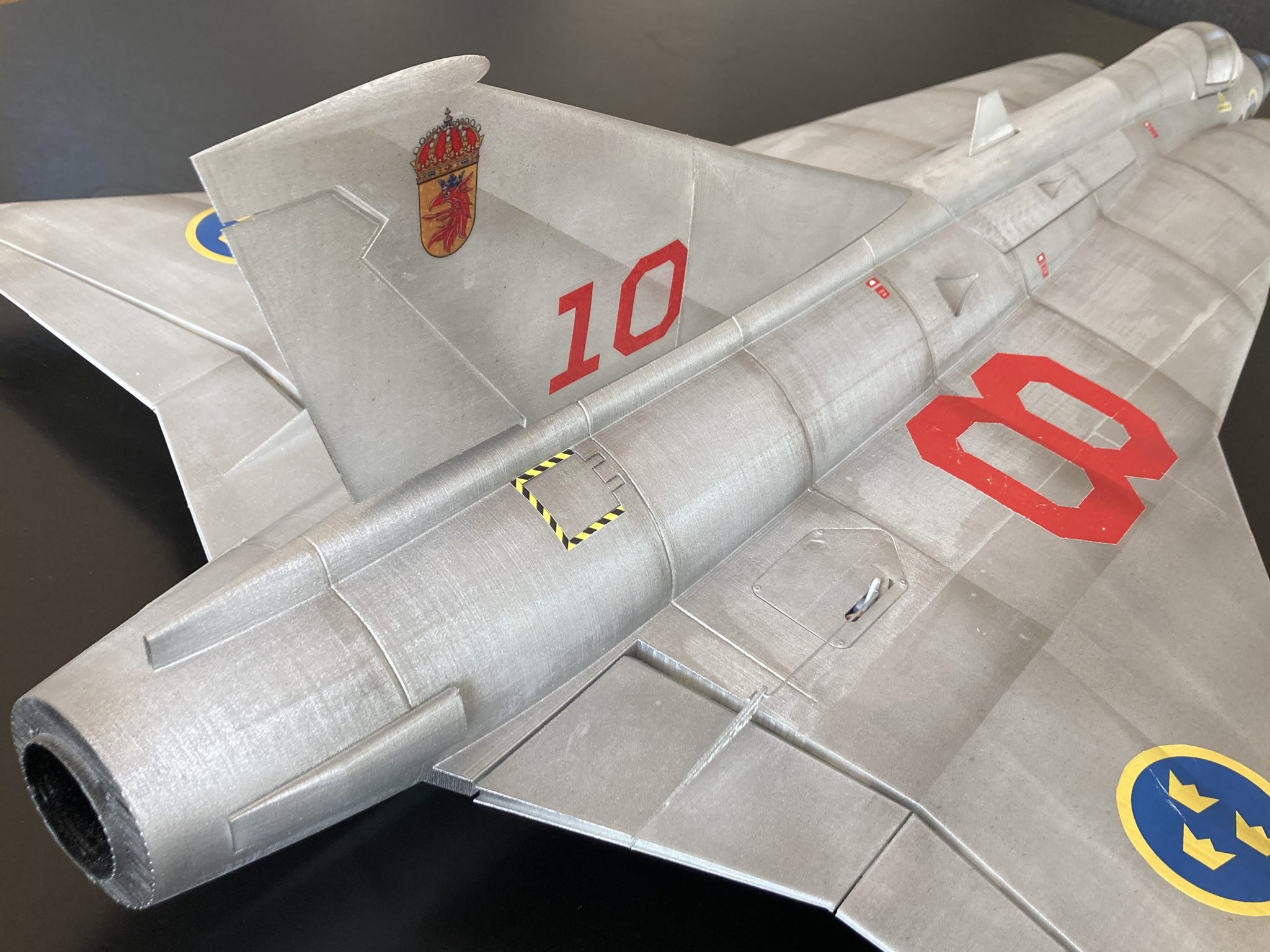 J35 Saab Draken 3D LabPrint