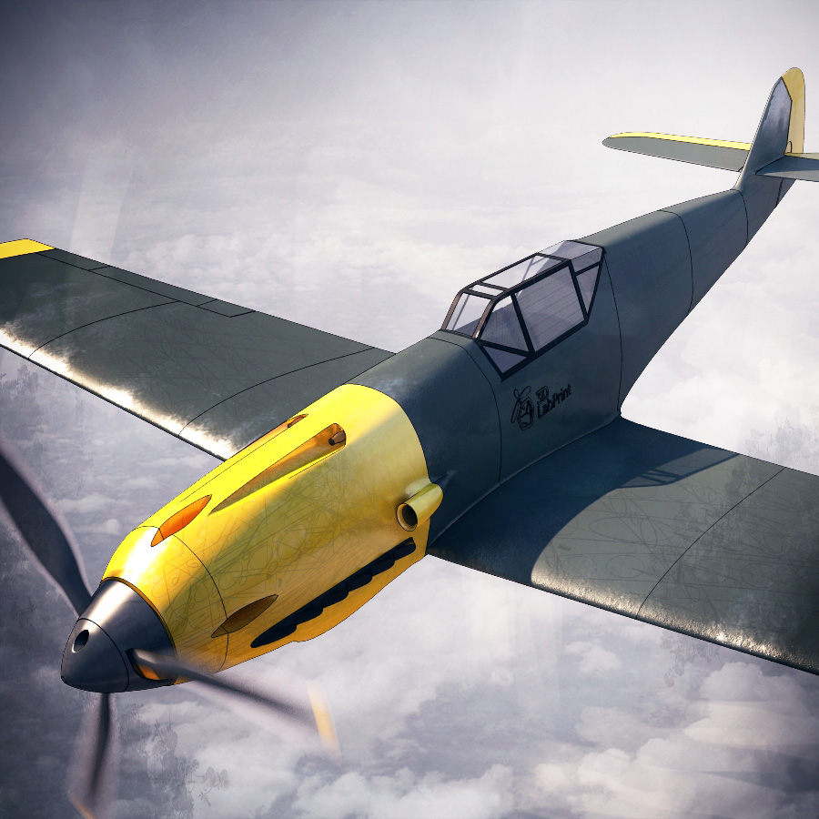 Messerschmitt BF 109T 3D LabPrint