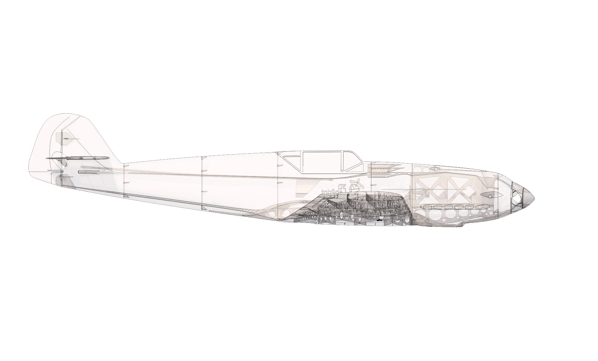 Messerschmitt BF 109T 3D LabPrint