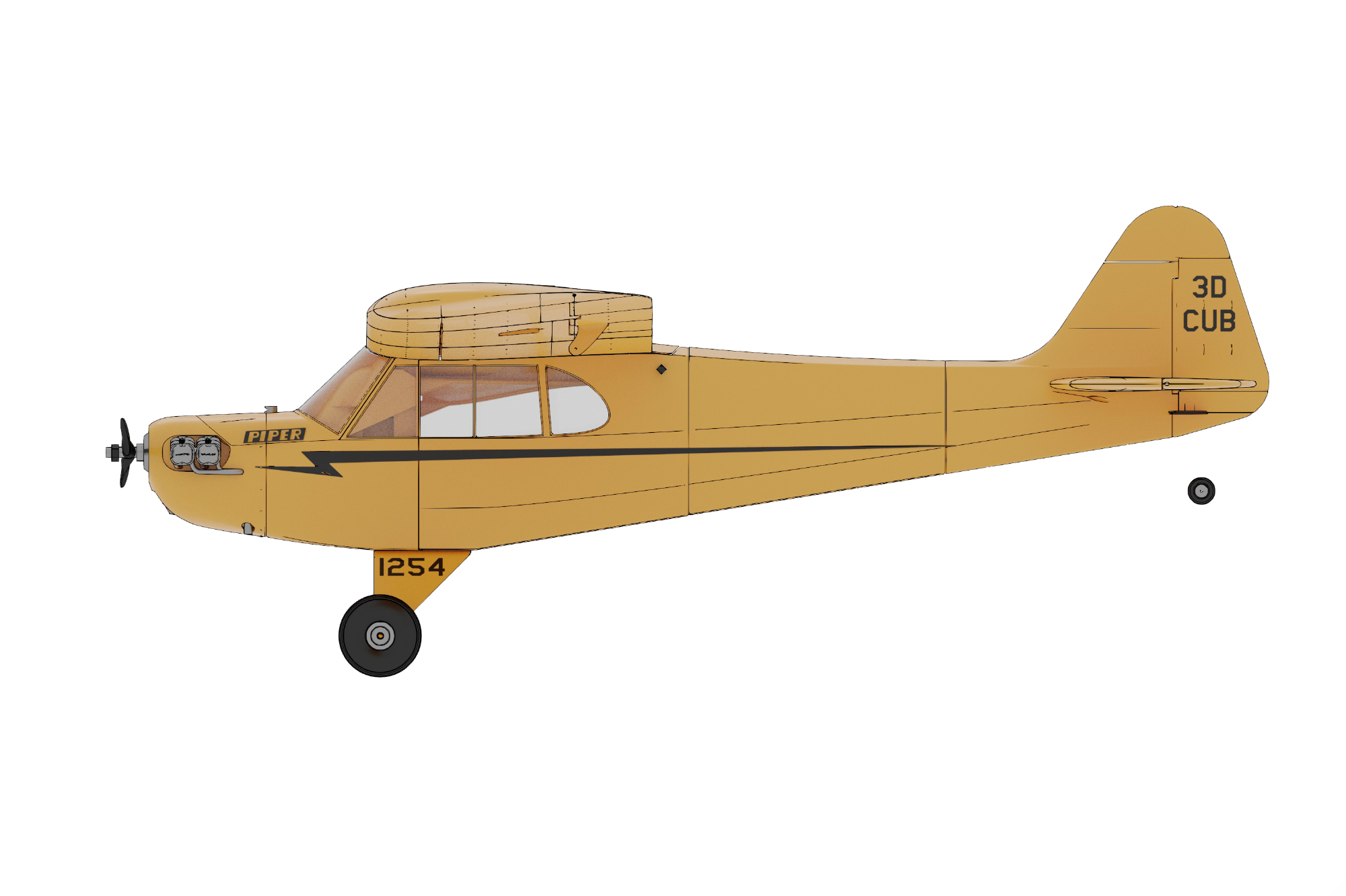 Piper J-3 Cub 3D LabPrint