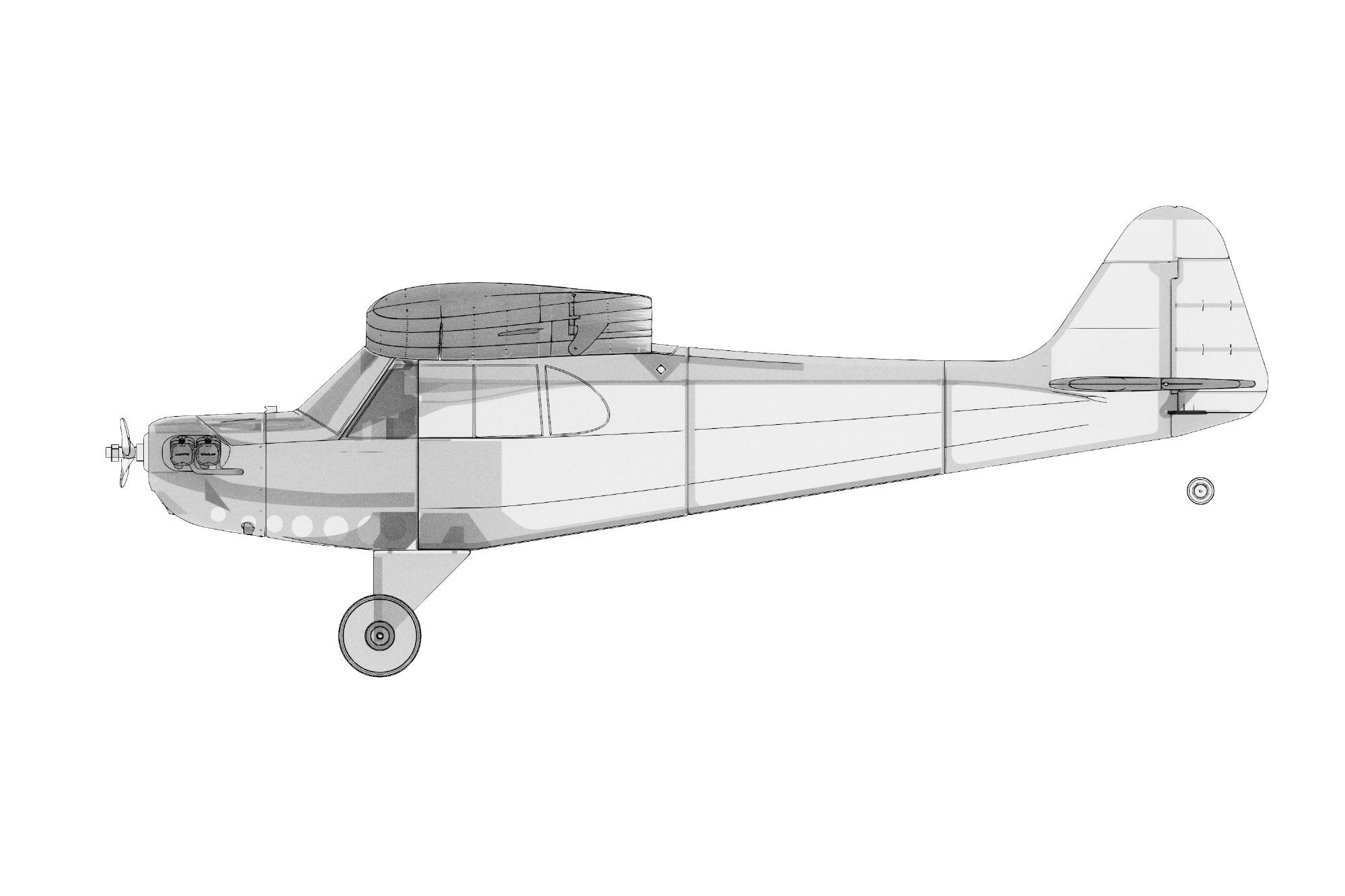 Piper J-3 Cub 3D LabPrint