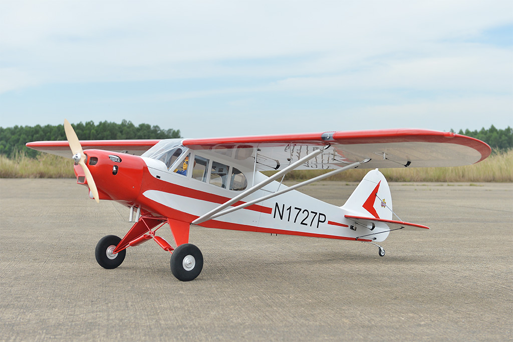 Piper PA-18 Super Cub Black Horse Model