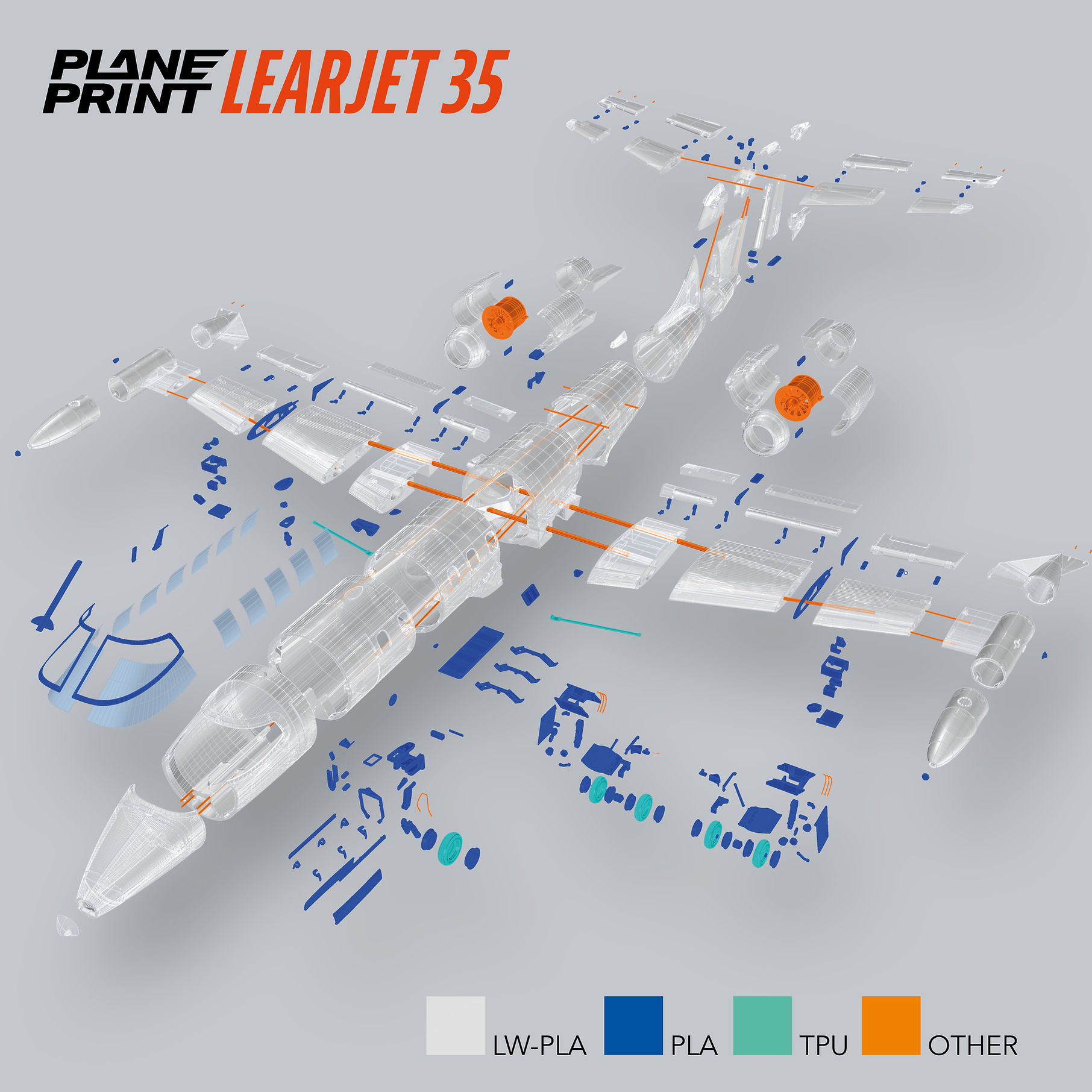 Learjet 35 PLANEPRINT