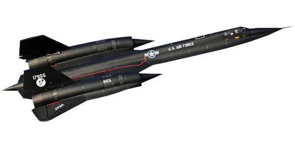 SR-71 Blackbird Twin 70mm